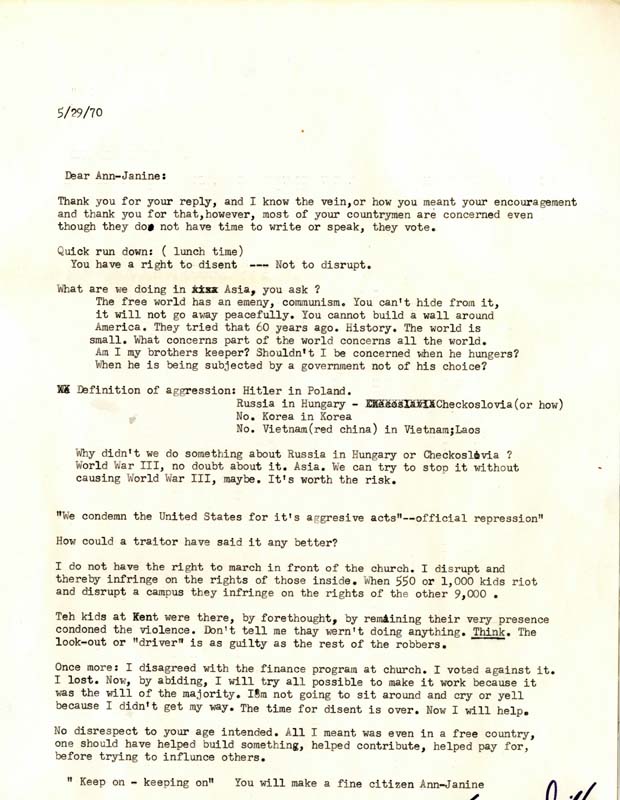 Dille responded to Morey's response to his first letter. 