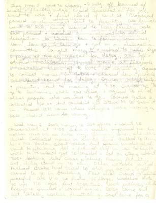 Journal entries discussing the activities Bev and other students participated in after the shooting at Kent State. She wrote on the back of other materials that were passed around campus at the time, such as a list of background reading for the conference on the working class and Glenn Leggett's memo about labor negotiations. 