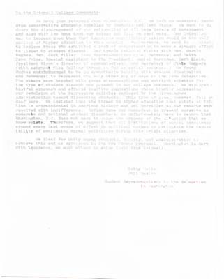 Statement about women's oppression in relation to several other activist events