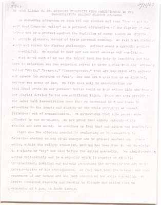 Participants explained their protest