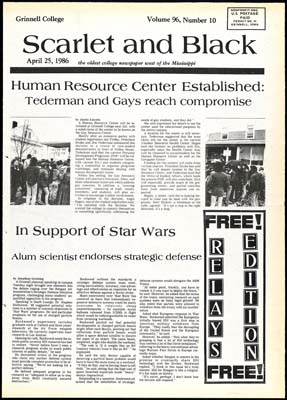 Article that reports the establishment of Human Resource Center (gay resource center), planned to be at Younker Memorial Health Center