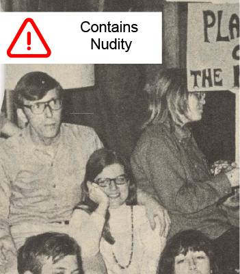 Photo of the Nude-in demonstration