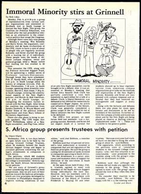 This article discusses the proposal the South African Support Group presented the Trustees.