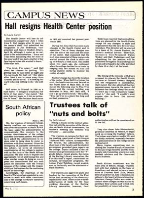 S&B: "South African Divestiture: Does Grinnell fit it?"