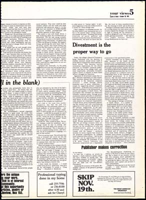 S&B: "Divestment is the proper way to go"