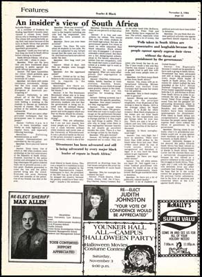 S&B: "An insider's view of South Africa"