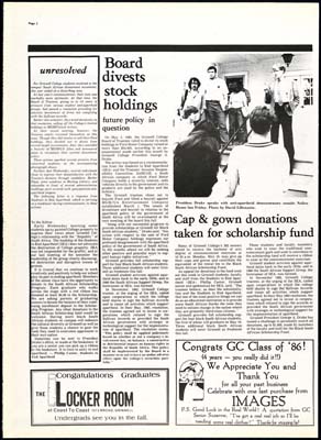 S&B: "Board divests stock holdings"