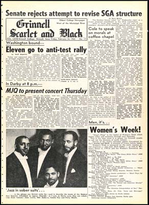 S&B: "Eleven go to anti-test rally"; "Two men travel to arms meeting"