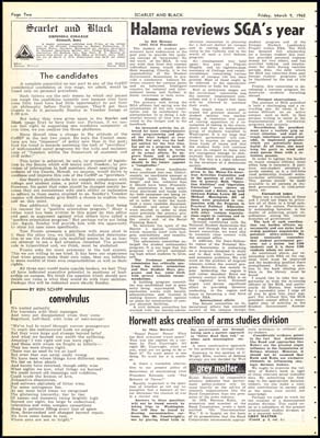 S&B: "Horwatt asks creation of arms studies division"